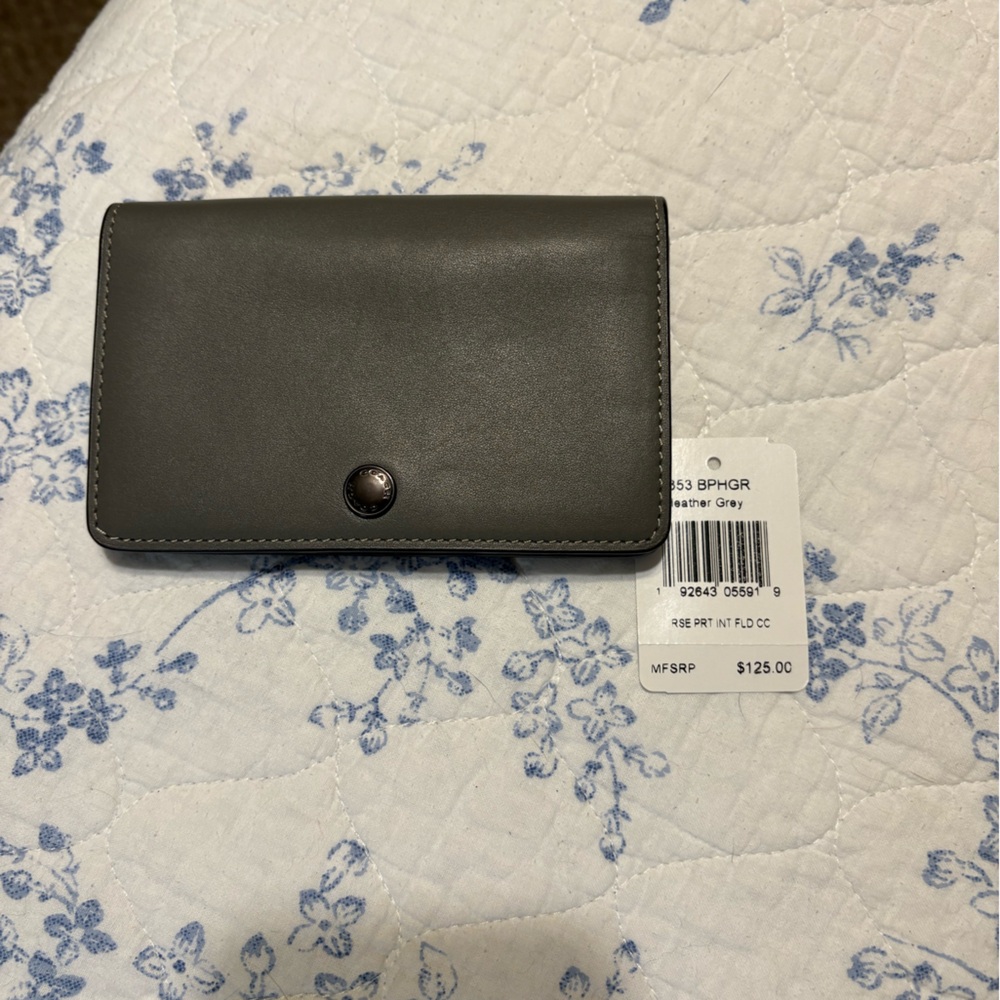 Coach foldover card case